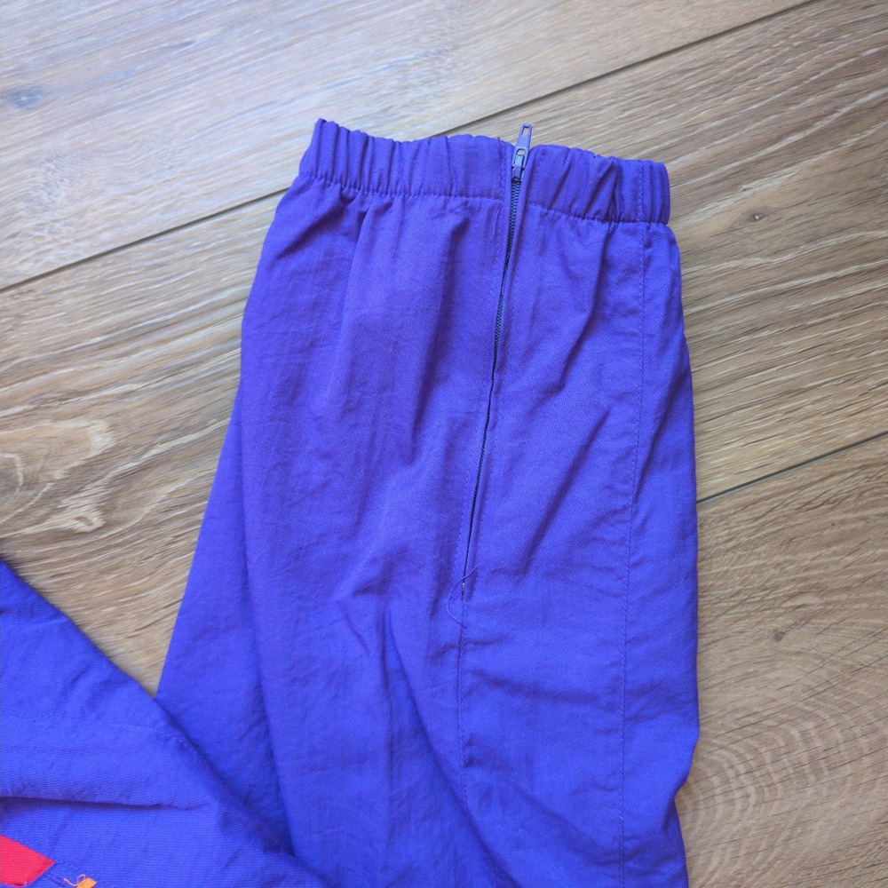 Vtg 90s Le Coq Sportif Colorblock Tracksuit Purple Orange Red Colorful Set M - Picture 13 of 15
